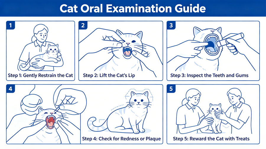 step-by-step guide to checking cat teeth at home