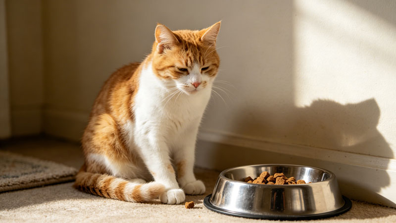 Picky cat refusing to eat wet food