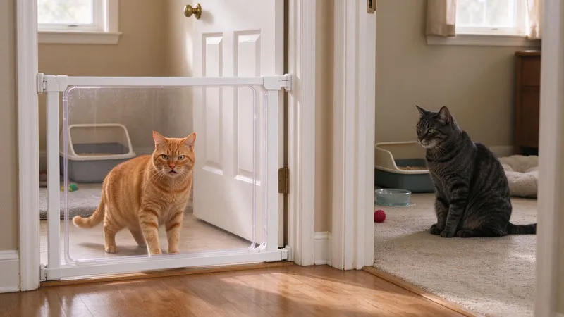 separating male and female cats during heat cycle at home